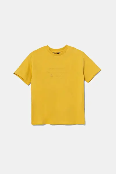 Dětské tričko Mayoral žlutá barva, s potiskem, 6010