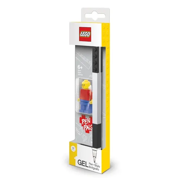 LEGO Gelové pero s minifigurkou černé
