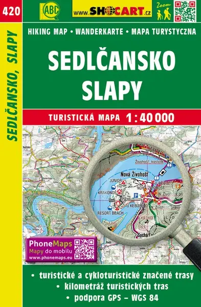 Sedlčansko, Slapy 1:40 000