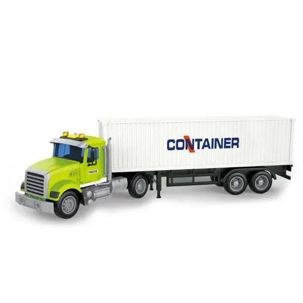 Auto tahač s kontejnerem na setrvačník s efekty 48 cm