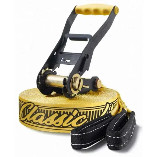 GIBBON CLASSICLINE XL TREEWEAR SET Slackline set, žltá, veľkosť