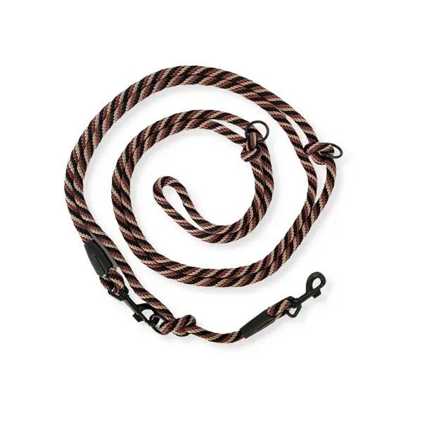 PafDog® Přepínací nastavitelné vodítko 10mm, žíhané (černá, hnědá, béžová) PAF-407