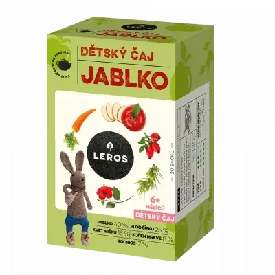 LEROS Dětský čaj Jablko 20x2g