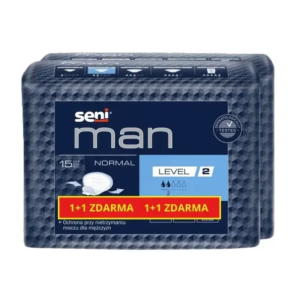 Seni Man Normal Level 2 inkont.vložky 1+1 2x15ks
