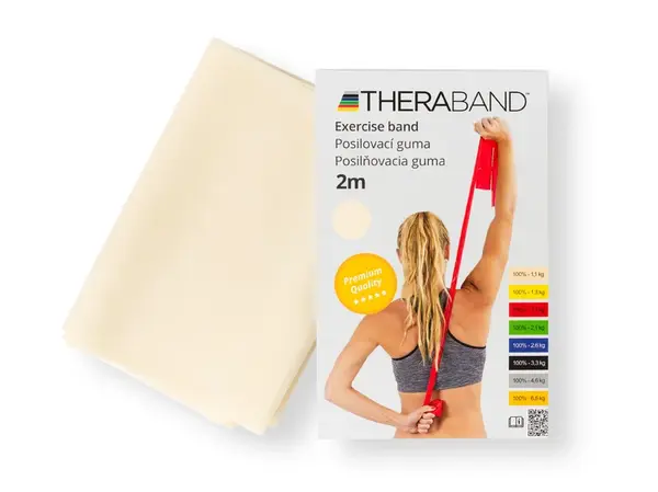 Thera-Band Inside posilňovacia guma 2 m, béžová, veľmi slabá