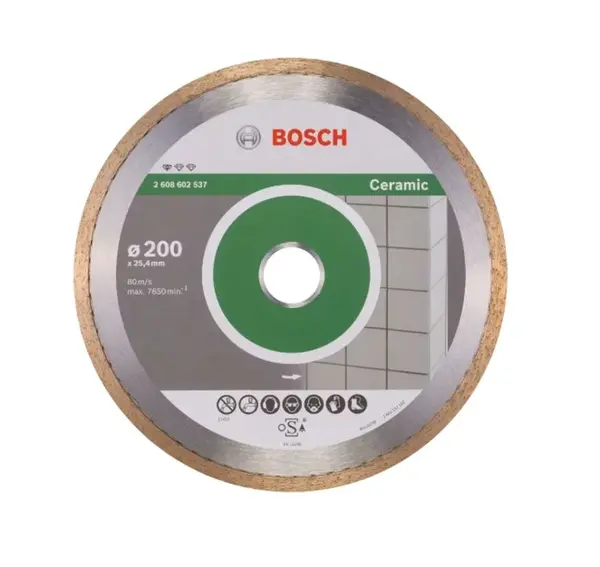 Bosch Príslušenstvo - Diamantový rezný kotúč na dlaždice a obklady 200x25,4 mm 2608602537