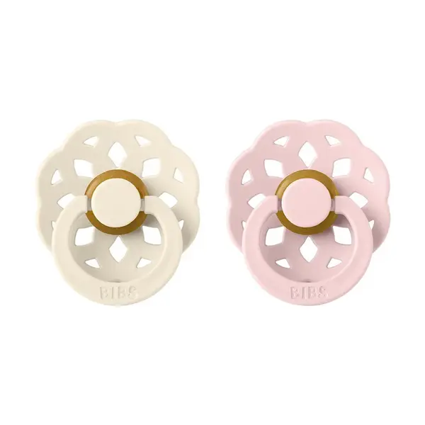 BIBS Boheme cumlíky z prírodného kaučuku 2ks - veľkosť 1 - Ivory / Blossom