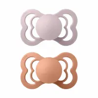 BIBS Supreme symetrické cumlíky z prírodného kaučuku 2ks - veľkosť 2 - Pink Plum / Peach