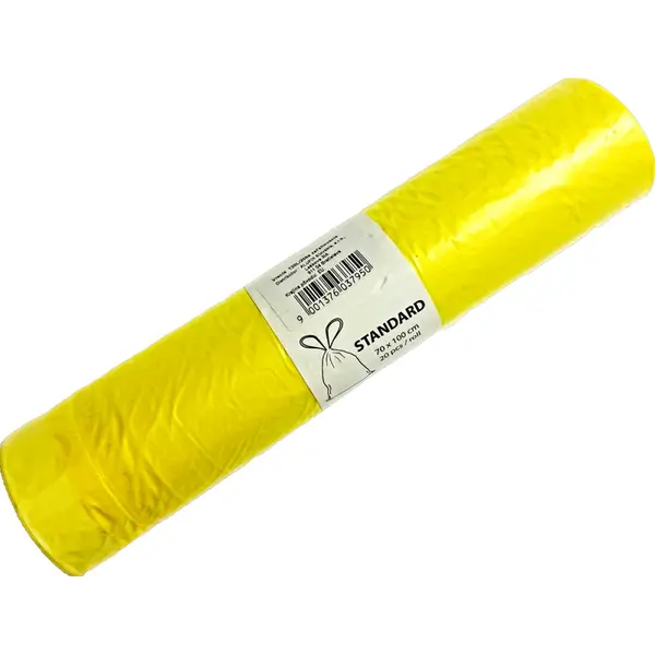 Alufix Vrecia pevné zaťahovacie, 120l, 70 x 100 cm žlté 20 ks 2ks-Alufix