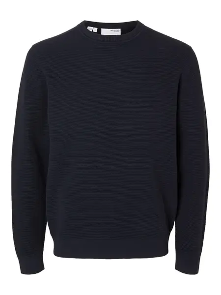 SELECTED Sveter 'SLHRoss'  námornícka modrá