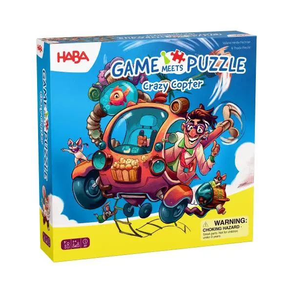 Haba Hra a Puzzle 2v1 Bláznivý vrtulník od 5 let