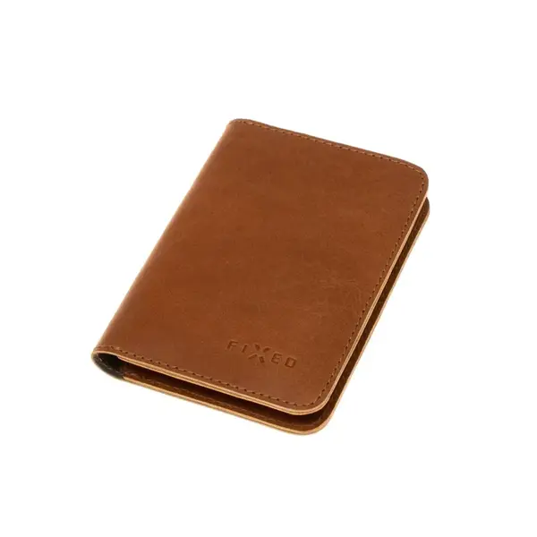 Kožená peněženka FIXED Wallet XL, hnědá