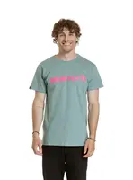 Meatfly pánské tričko Logex Dusty Mint | Modrá | Velikost L | 100% bavlna