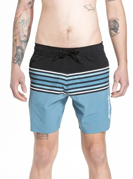 Meatfly pánské plavky Keith Boardshorts 17" Slate Blue | Modrá | Velikost L