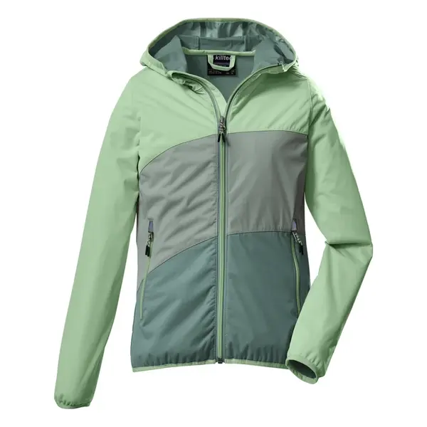 Dívčí dvouvrstvá bunda killtec 207 tyrkysová 128