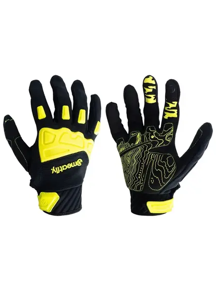 Meatfly bike rukavice Irvin Black/Safety Yellow | Černá | Velikost L