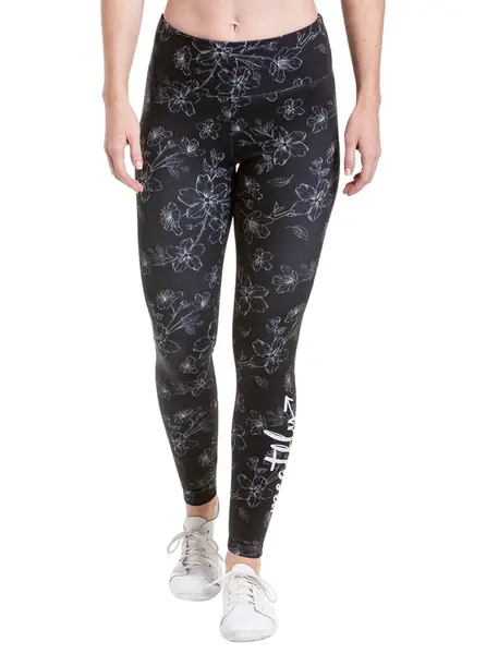 Meatfly dámské legíny Arabel Grey Blossom | Šedá | Velikost L