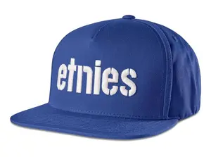 Etnies kšiltovka Corp Snapback Royal/White | Bílá | Velikost One Size