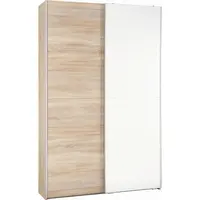 Livetastic SKŘÍŇ S POSUVNÝMI DVEŘMI, bílá, Sonoma dub, 125/195,5/38 cm