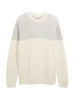 TOM TAILOR Sveter  sivá / biela