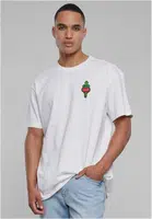 Bílé bílé tričko Santa Monica Oversize