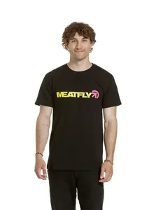 Meatfly pánské tričko Logex Lime / Black | Žlutá | Velikost XL | 100% bavlna