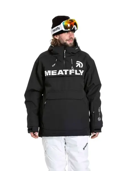 Meatfly pánská SNB & SKI bunda Zenith Black | Černá | Velikost XXL