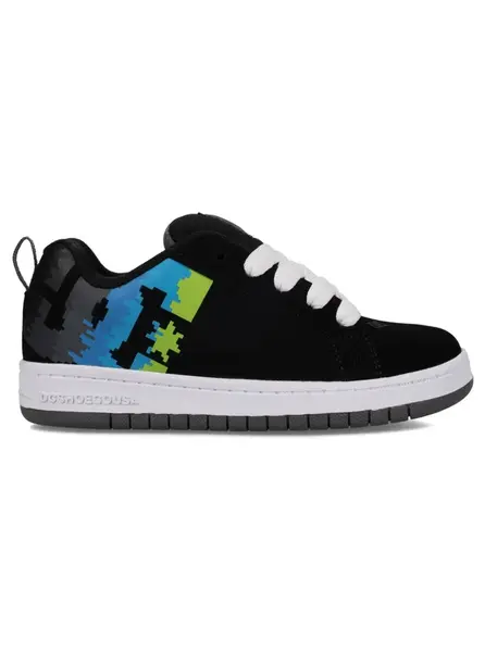 Dc shoes dětské boty Court Graffik Black / Multi / White | Černá | Velikost 4 US