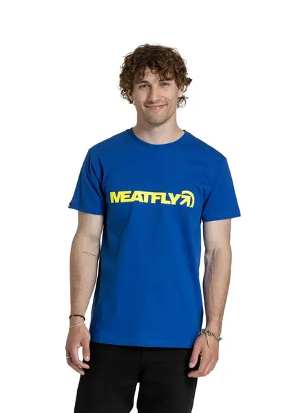 Meatfly pánské tričko Logex Royal | Modrá | Velikost L | 100% bavlna