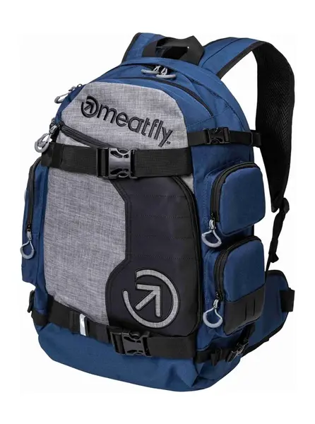 Meatfly batoh Wanderer Blue / Grey Heather 28 L | Šedá | Objem 28 L