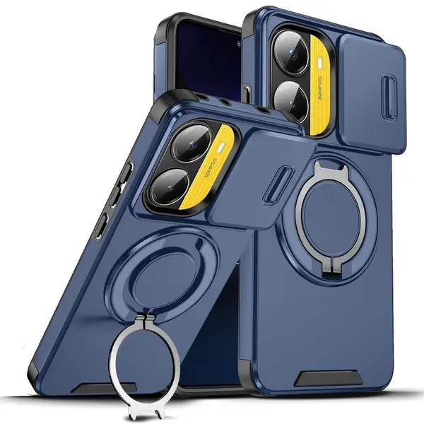 Camslide Stand obal, Xiaomi Poco X7 Pro 5G, modrý