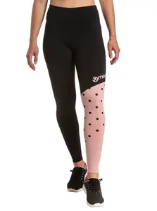 Meatfly dámské legíny Arabel Pink/Black | Černá | Velikost XL