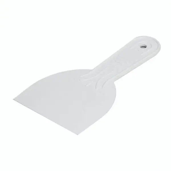 Špachtle hladká plastová, 150 mm, bílá