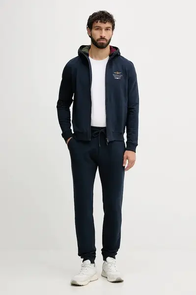 Tepláková souprava Aeronautica Militare pánská, černá barva, TF0102UF00662