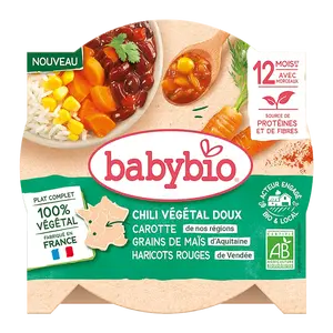 BABYBIO Zeleninové chilli con carne s červenými fazolemi BIO 230 g
