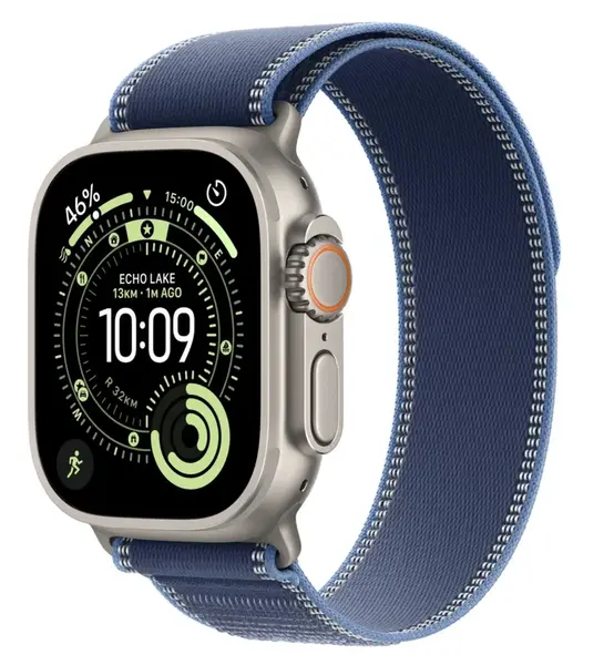 APPLE Watch Ultra 3 GPS + Cellular 49mm přírodní titan - modrý/jasně modrý trailový tah - M/L