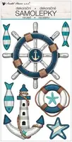 Samolepící dekorace 10492 kormidlo plastické 25 x 47 cm