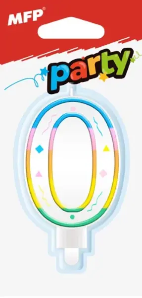 Dortová svíčka MFP č. 0 duhová