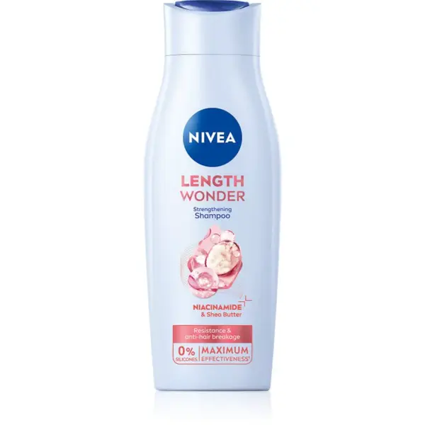 NIVEA Length Wonder posilující šampon na roztřepené konečky vlasů 400 ml