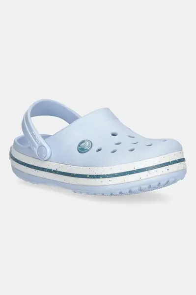 Dětské pantofle Crocs CROCS CROCBAND SPECKLED BAND CLOG modrá barva, 211645