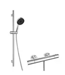 kielle Oudee - Sprchový set s termostatickou baterií, tyčí, hadicí a sprchovou hlavicí, chrom 20602SNT10