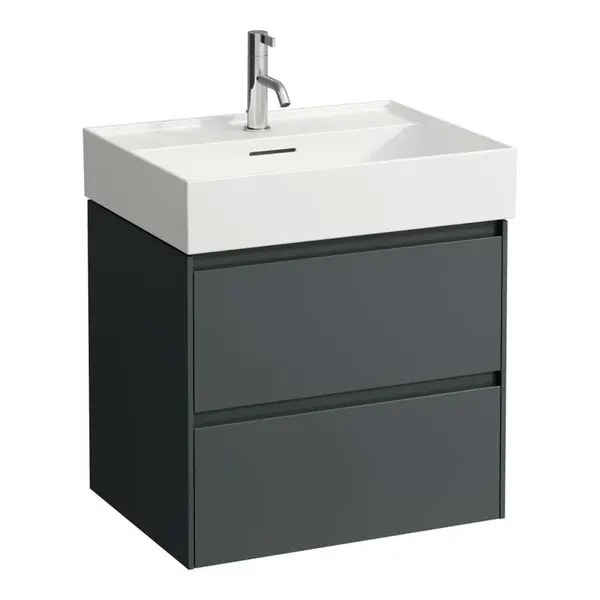 Laufen Lani - Umývadlová skrinka, 58x44x52 cm, 2 zásuvky, sivá H4035321122661