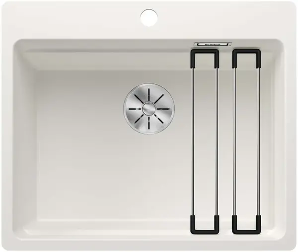 Blanco Etagon 6 - Silgranitový drez, 59x50 cm, s pojazdmi, InFino, biela 527686