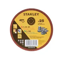 Stanley Príslušenstvo - 25-dielna súprava brúsnych papierov, priemer 125 mm STA32392-QZ