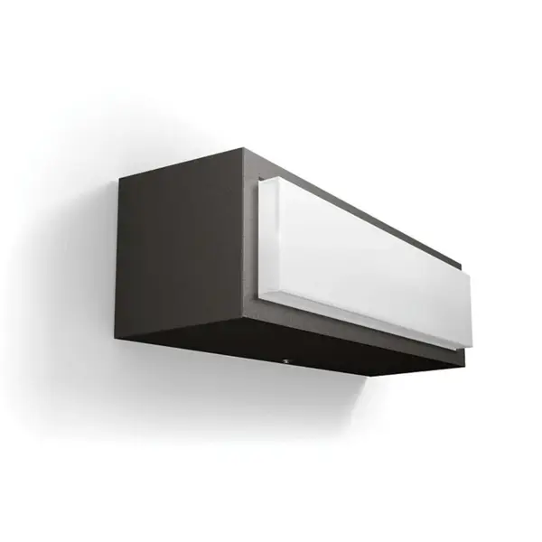 Philips myGarden - Nástěnné venkovní LED svítidlo 20x6 cm, 4000 K, 4,5 W, antracit 915005382702