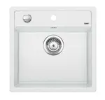 Blanco Dalago 5 - Silgranitový drez, 52x51 cm, s ovládaním odtoku, biela 518524