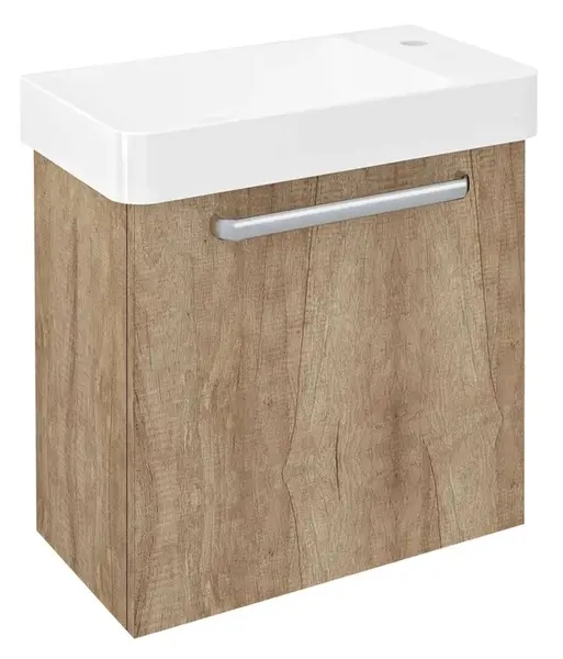 Sapho Latus - Umývadlová skrinka 50x51x28 cm, 1 dvierka L/P, dub Alabama LT080-2222