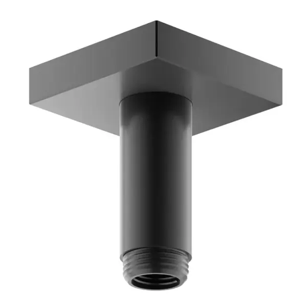 Keuco Sprchové příslušenství - Sprchové rameno stropní, délka 10 cm, kartáčovaný černý chrom 53089130102