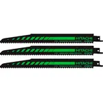 HiKOKI Příslušenství - Sada pilových plátků 6 TPI, délka 225 mm, 3 ks 752028