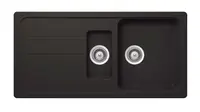SCHOCK Formhaus - Granitový drez, 100x50 cm, s ovládaním odtoku, Ónyx FOMD150LAGON